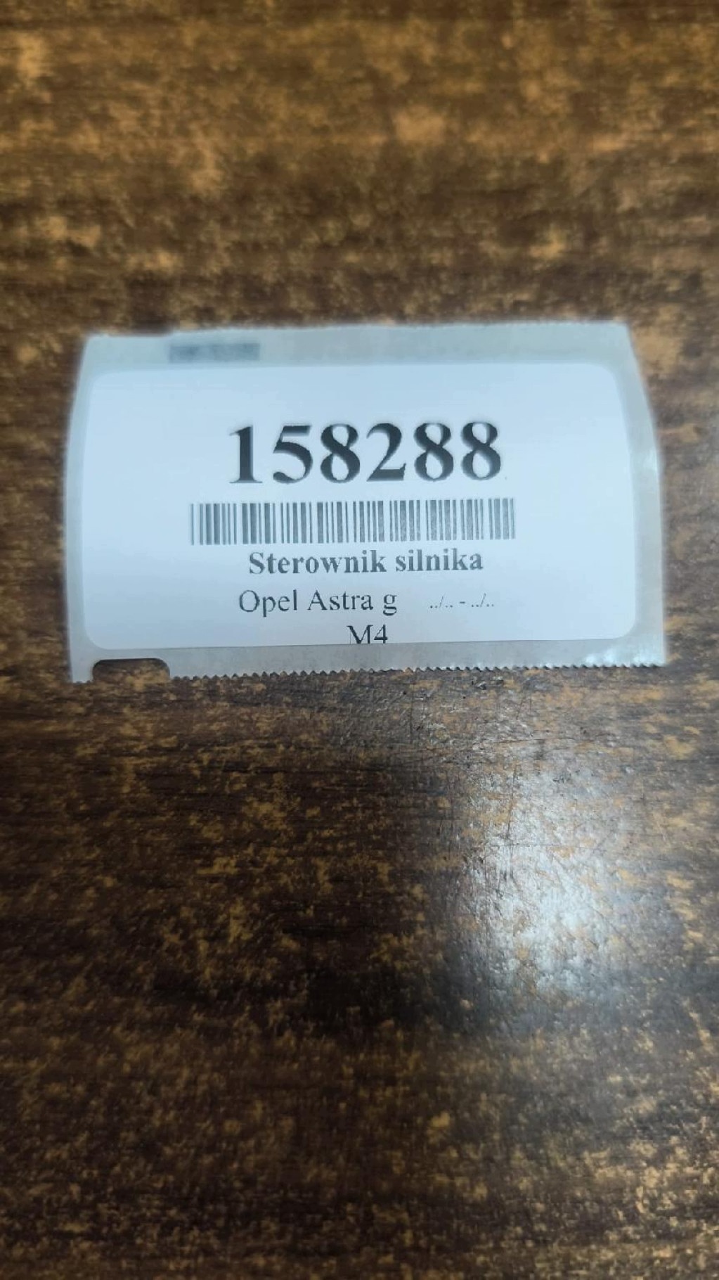 OPEL ASTRA G control unit of the engine 09353459