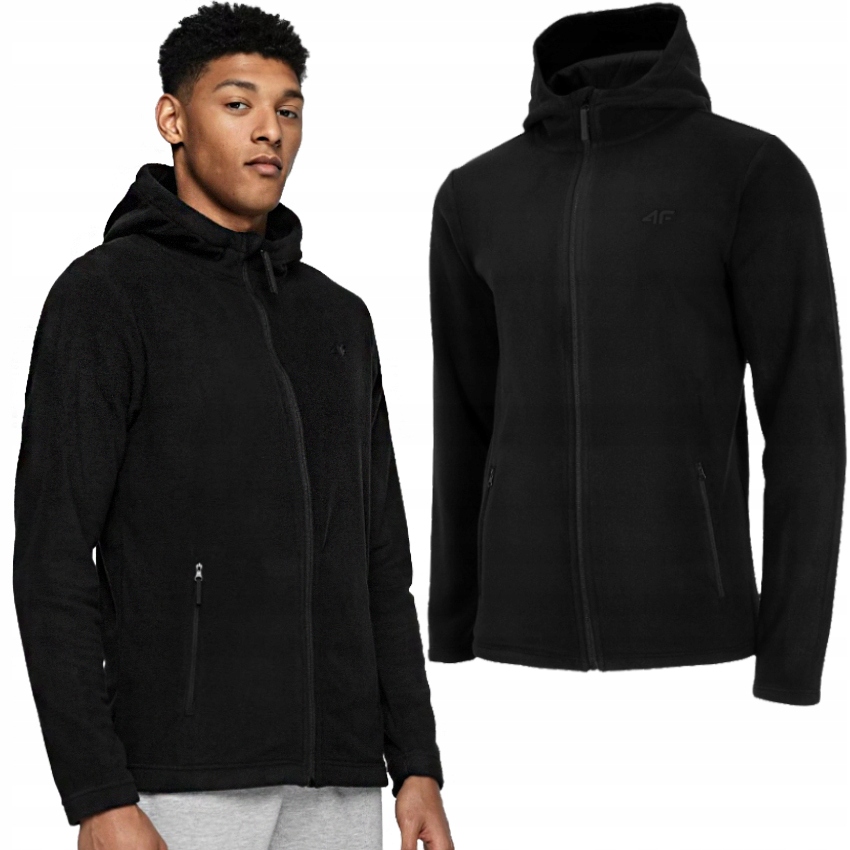

Ciepły Męski Polar 4F Bluza Czarny PLM351-20 r.XXL