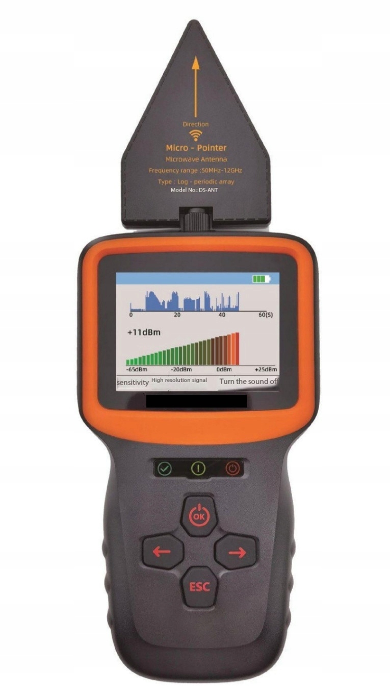 Detektor Rušenia Odpočúvania Wifi Kamier Gsm 2 G 3 G 4 G Lte 5 G Gps