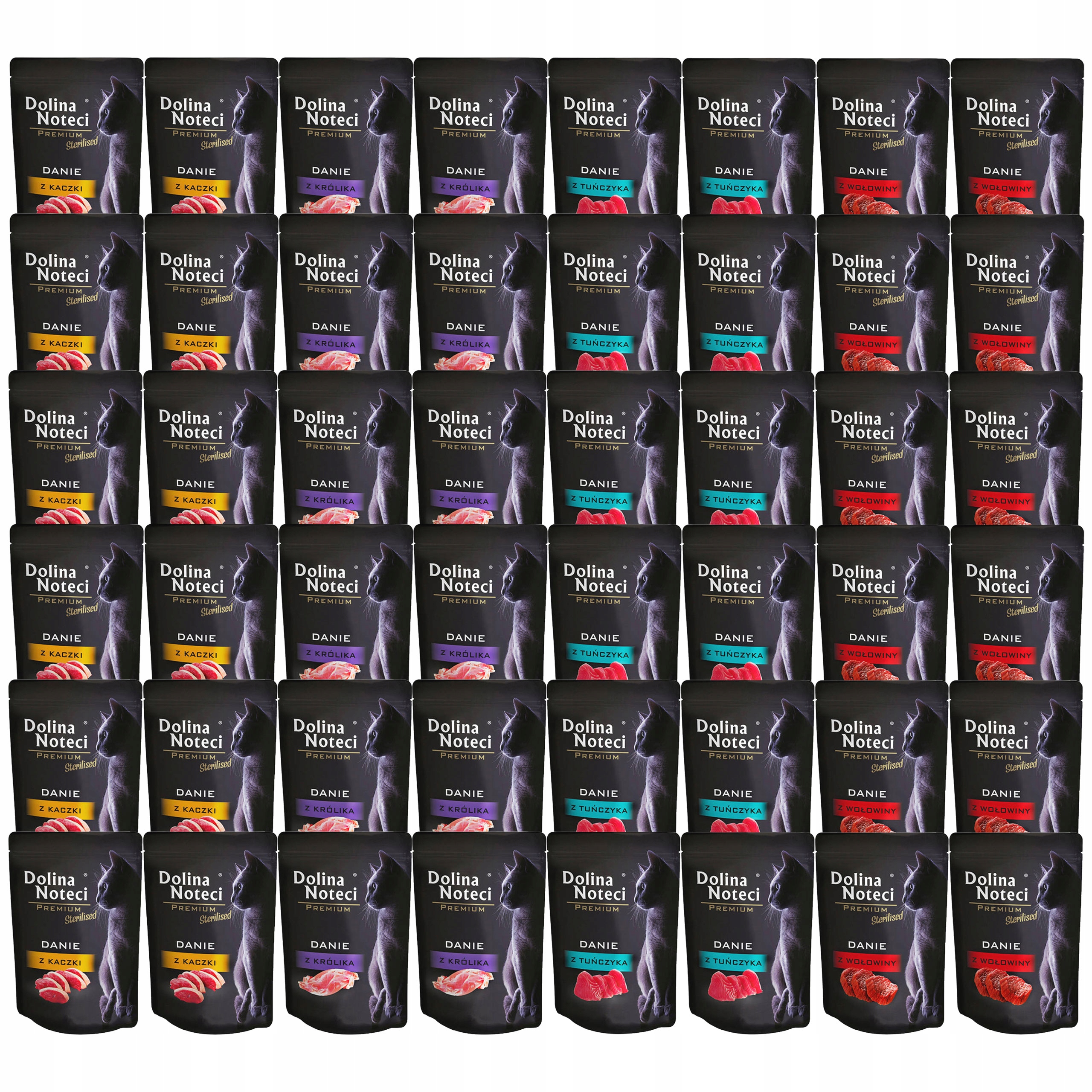 Dolina Noteci Premium krmivo pro kočky pro kočky mix chutí 48 x 85 g bez obilovin