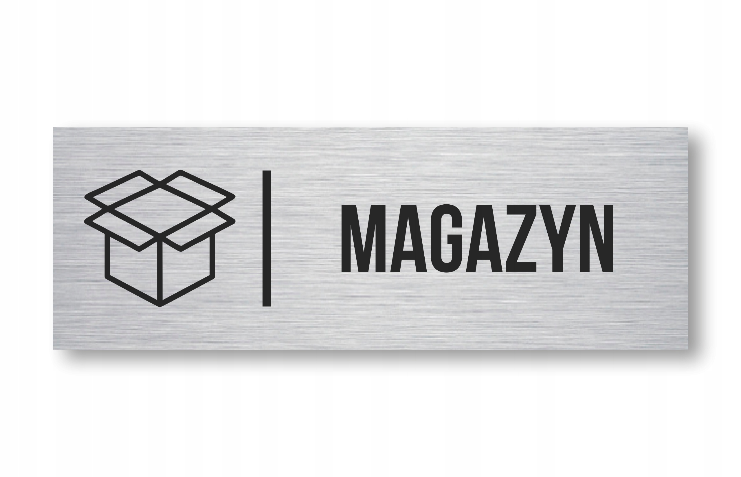 TABLICZKA MAGAZYN ALUMINIUM UV 20X7CM