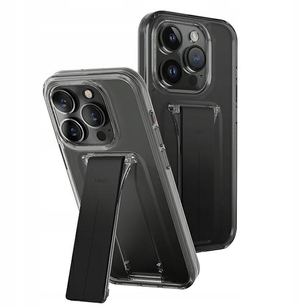 Pouzdro Uniq pouzdro Mount se stojánkem pro iPhone 15 Pro Max 6,7" kouřové/párové kouřové