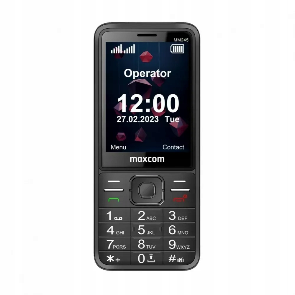 Maxcom telefon pro seniora MM245 černý