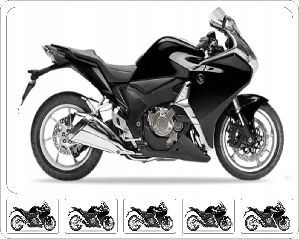 Samolepky Na Motocykl Juula Pro Honda Vfr 1200 F 2010-2015 Černé NH463