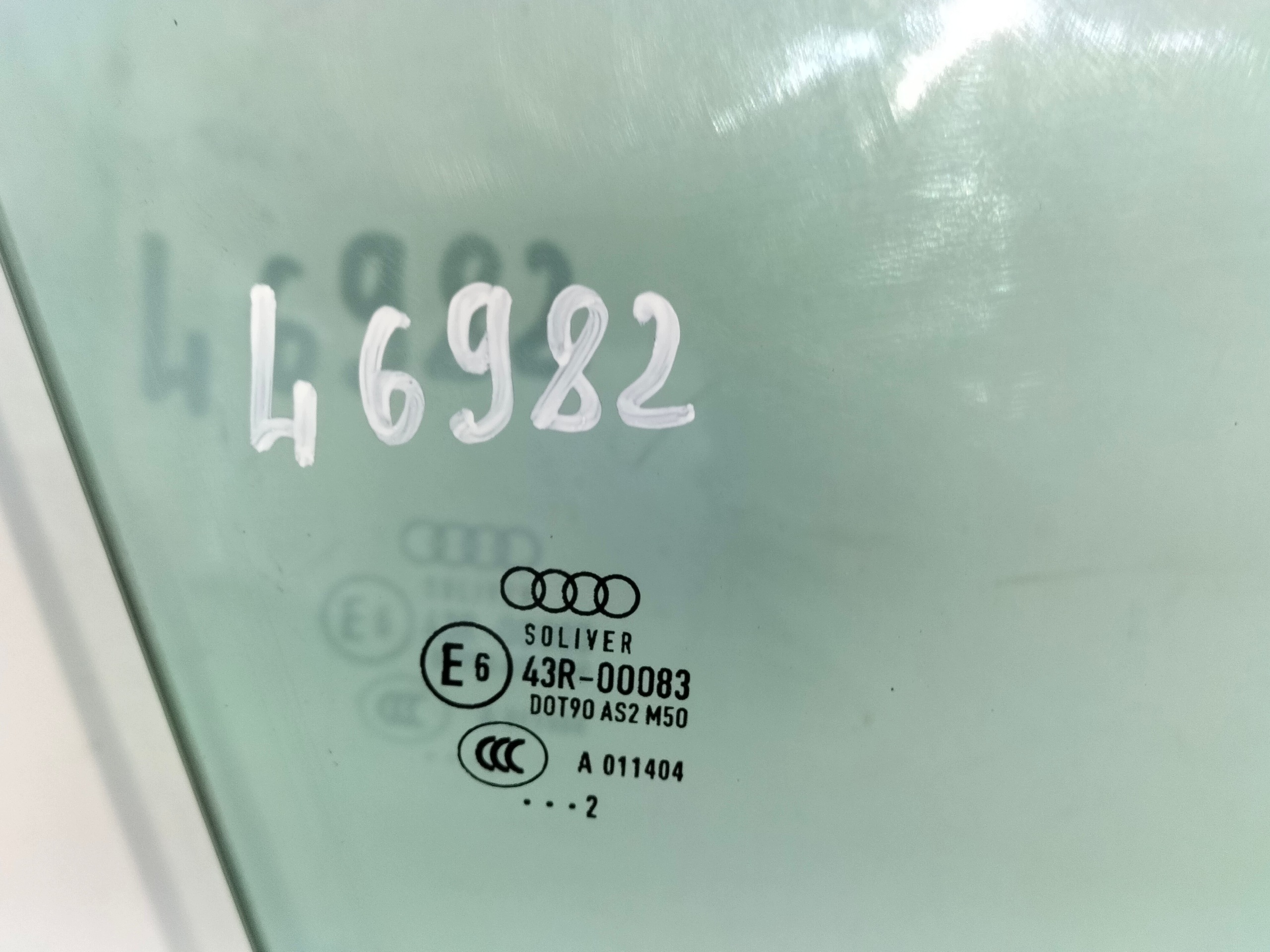 window front door front right AUDI A6 C7 10- SOLIVER