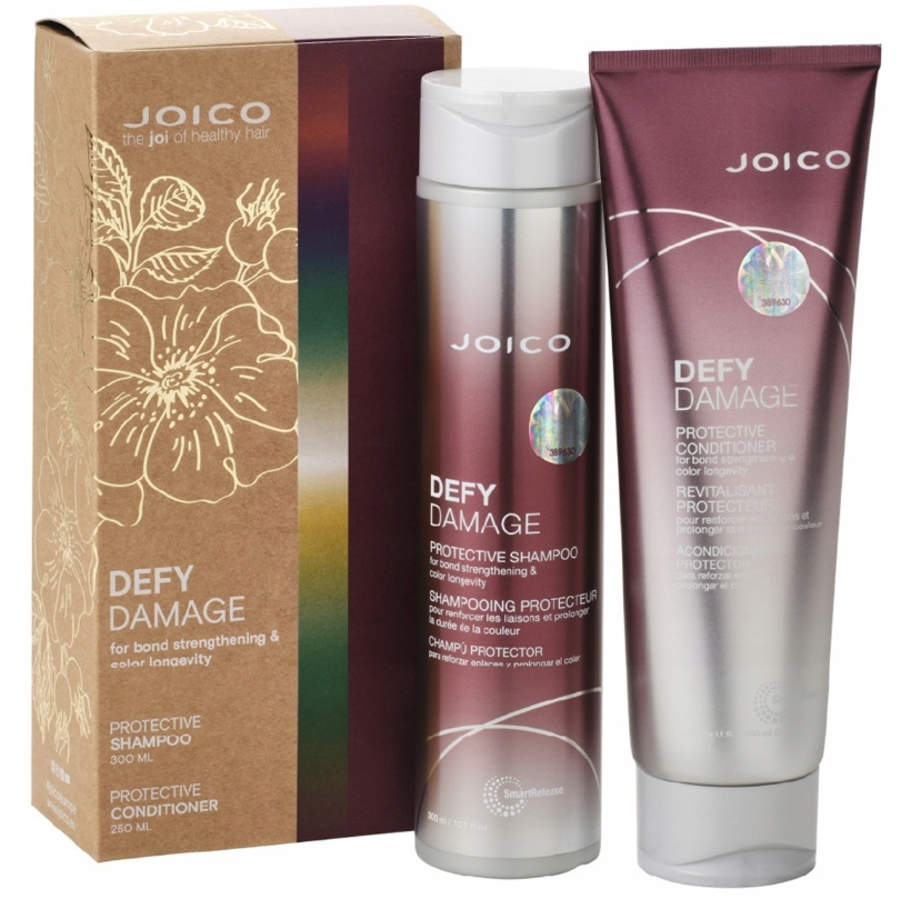 Joico Defy Damage Zestaw do Włosów Zniszczonych Szampon 300ml Odżywka 250