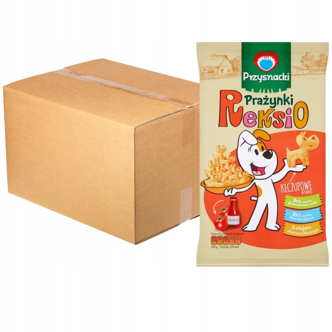 Levně Przysnacki Reksio Krekry Puffs 90 g x 20 kusů