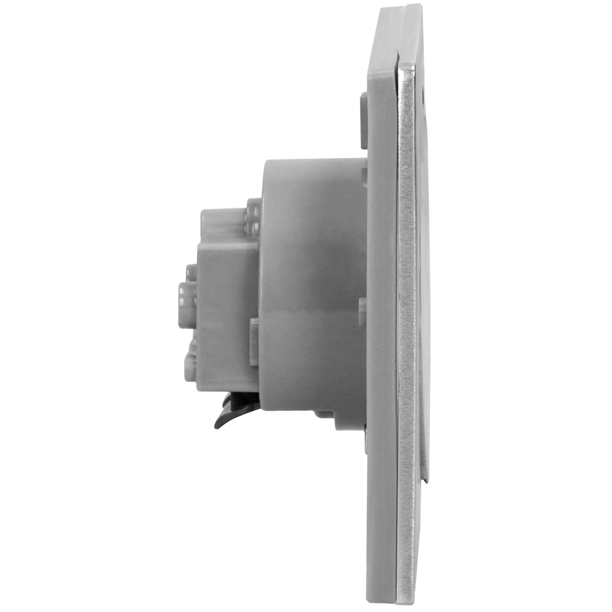 GNIAZDO ELEKTRYCZNE HERMETYCZNE + PUSZKA PODTYNKOWE WODOSZCZELNE STAL IP55 Kolor srebrny