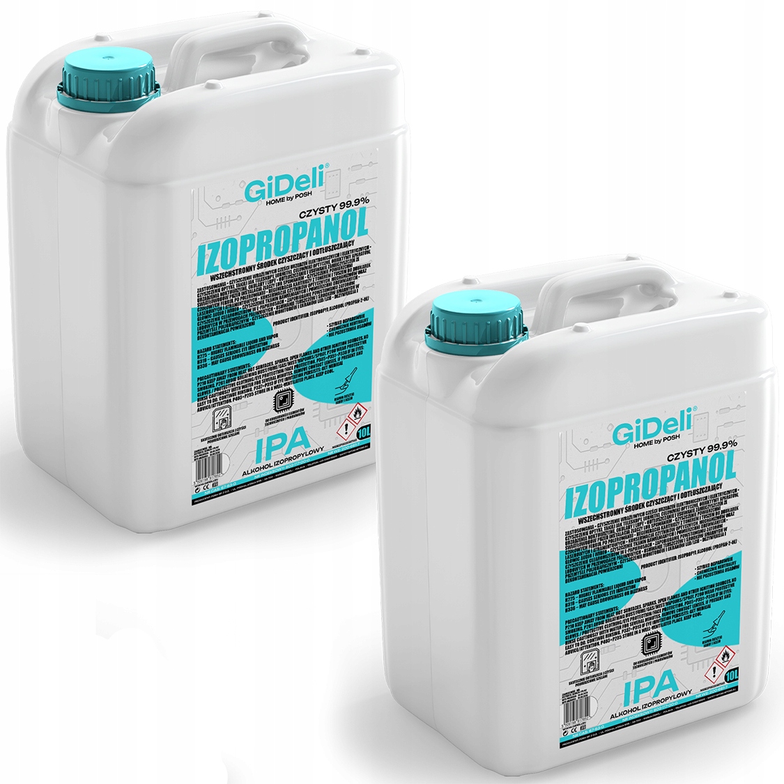 Isopropylalkohol 2x 10 l GiDeli Ipa Isopropanol 99,9%