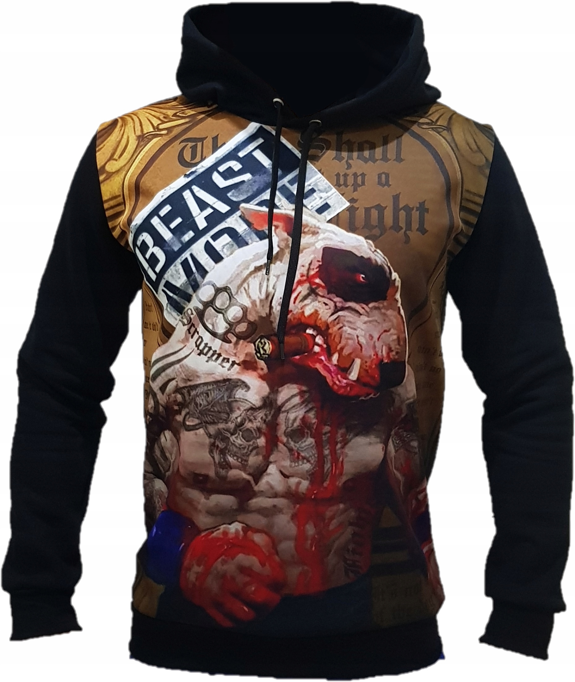 

Bluza 3D z psem Bulterier Pitbull Punisher roz. L