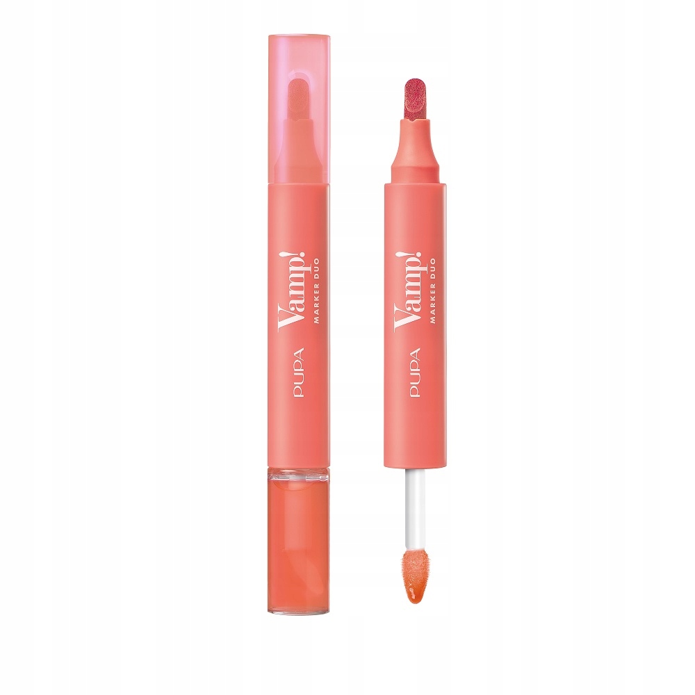 Pupa Vamp! Marker Duo Marker na rty a olejový lesk na rty 008 Orange Sorbet