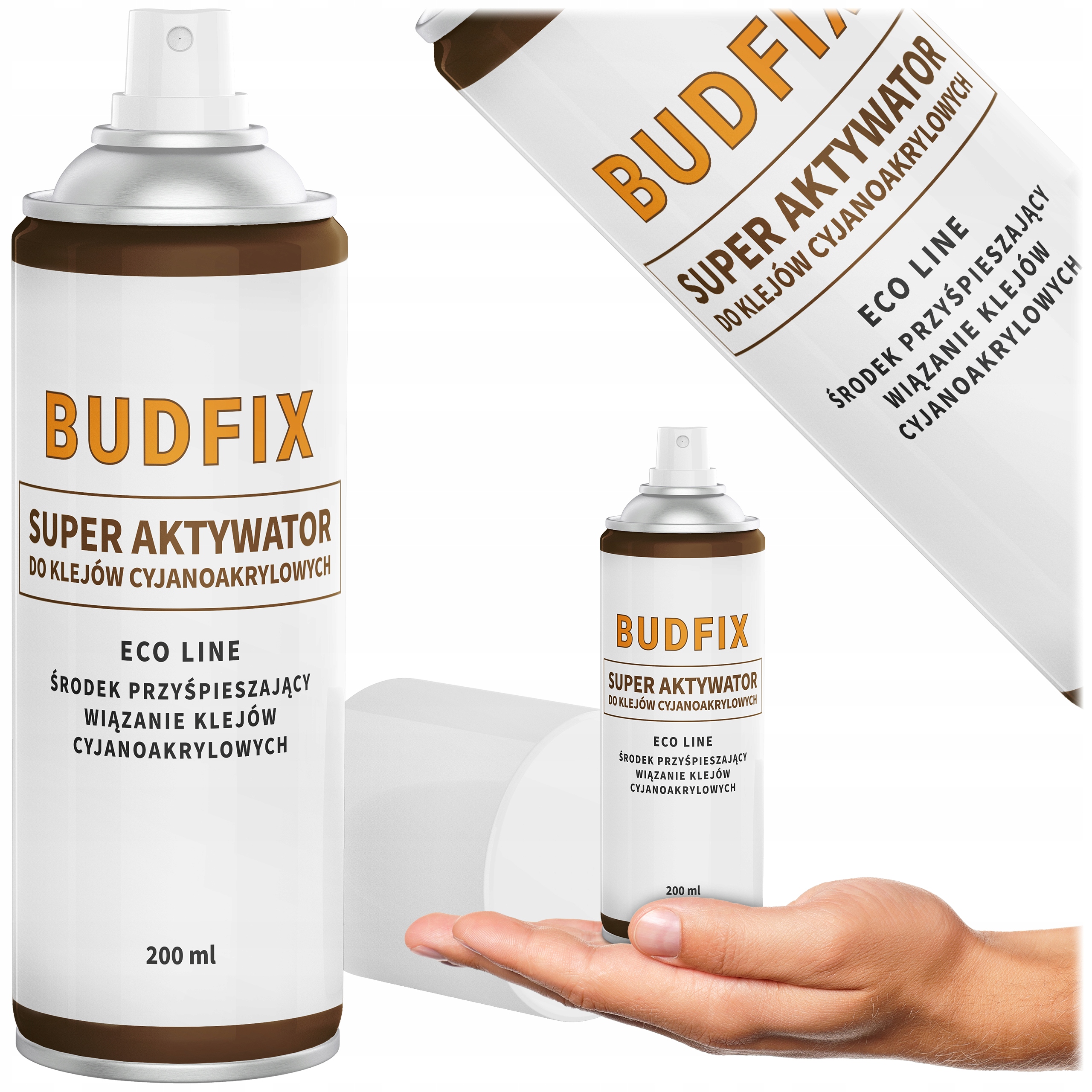 Aktywator Przyśpieszacz Utwardzacz Klejów Cyjanoakrylowych Ca Spray 200ml