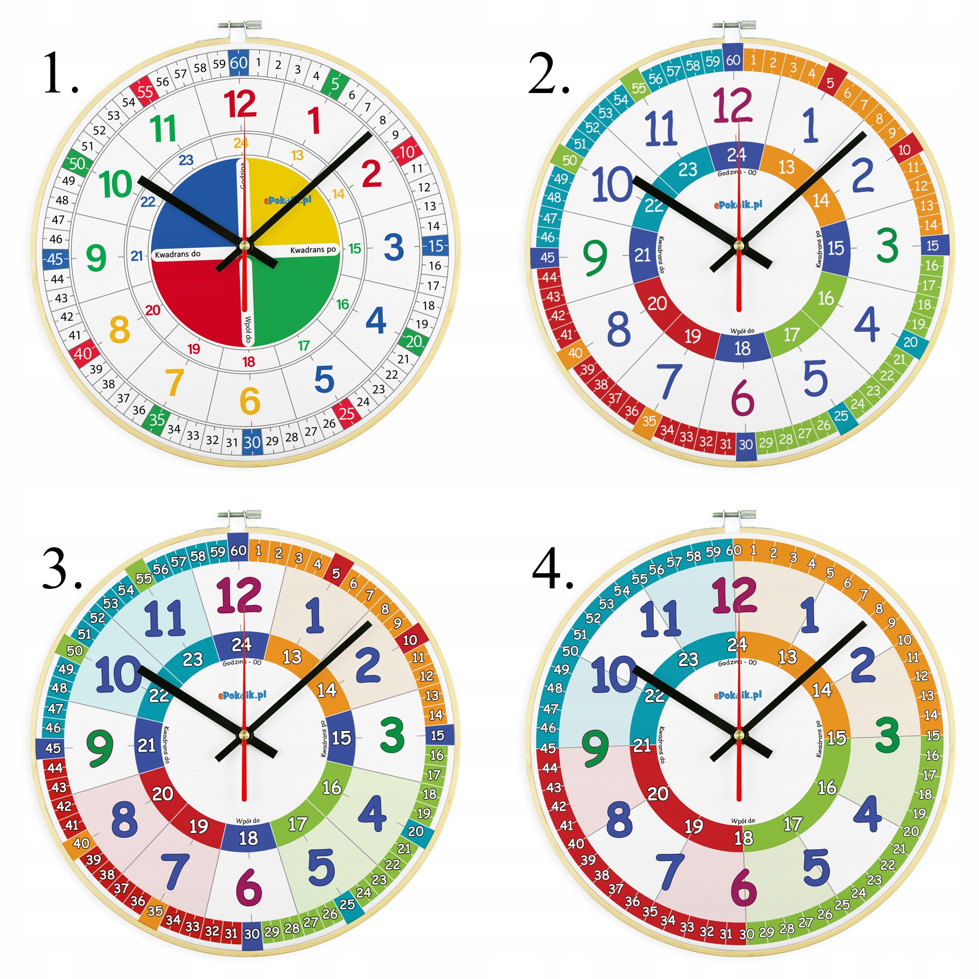 Baletnica 2 Zegar ścienny na płótnie JAK OBRAZ 2w1 Bezgłośny mechanizm Kształt okrągły