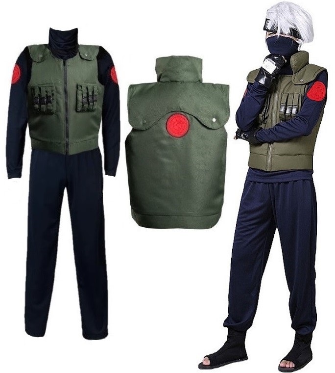 Kostým Převlek Kakashi Hatake Naruto Anime Cosplay Xs/s 158/164