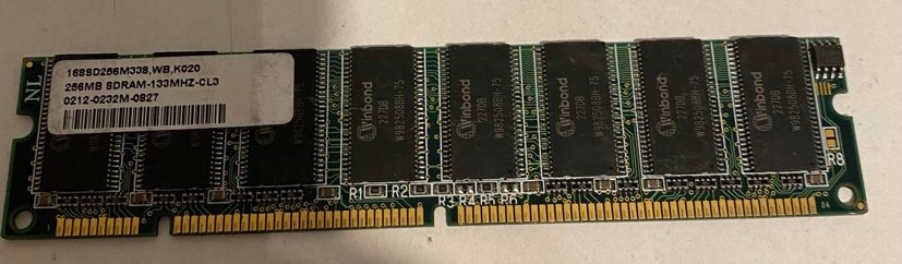 NL DRAM SDRAM 256MB 133MHZ CL3 168SD256M338,WB,K020