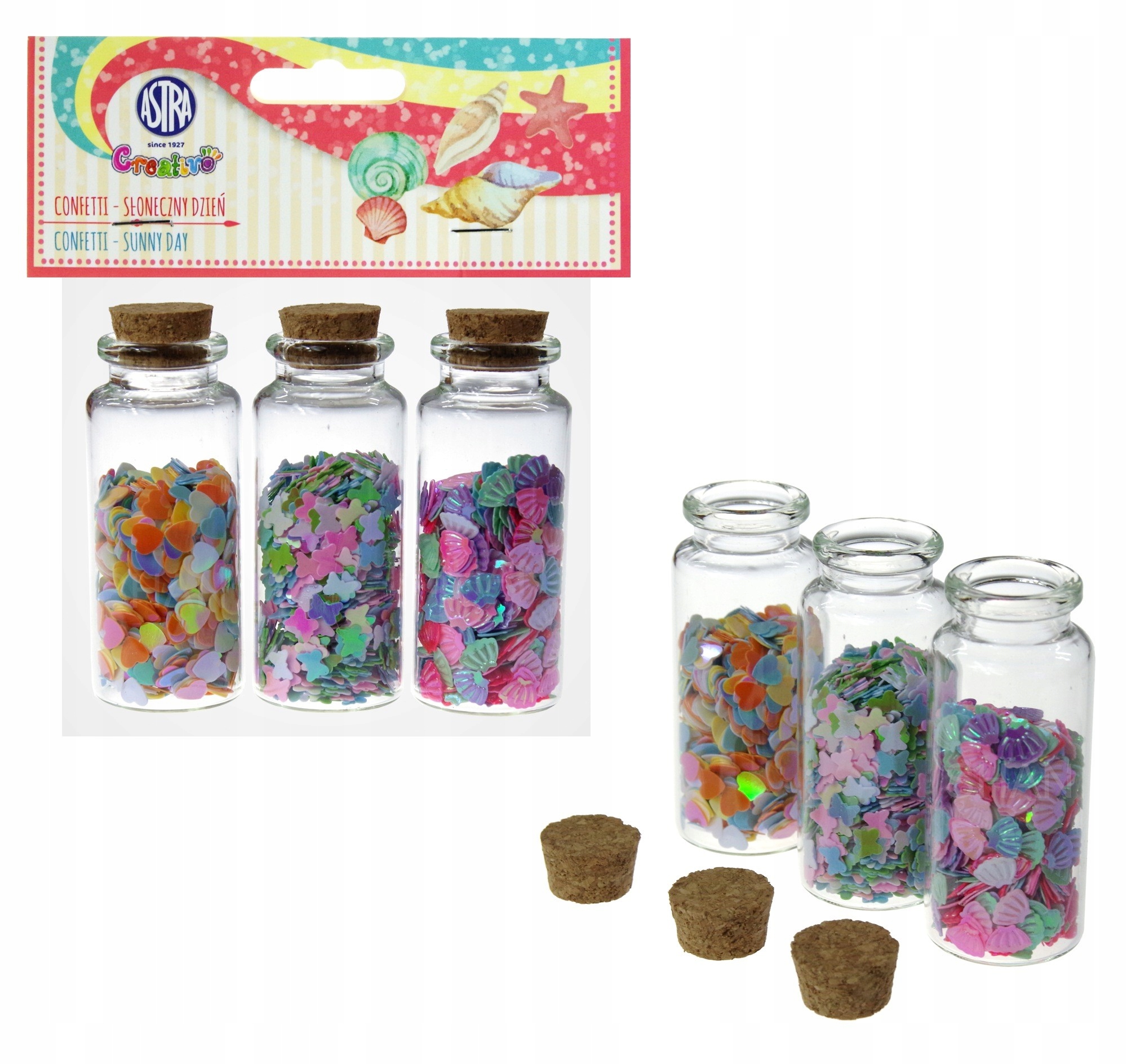 

Confetti 3x10g buteleczki szklane Słoneczny Dzień