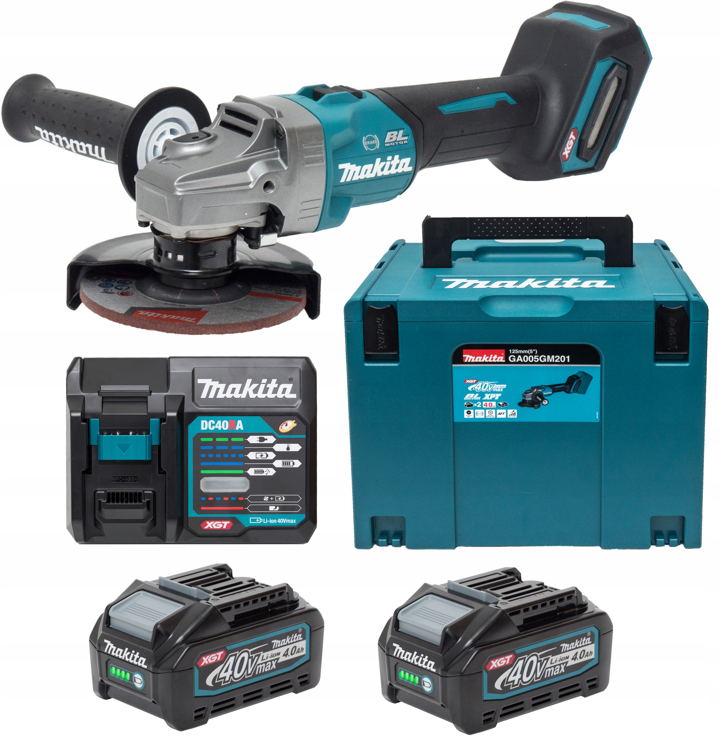 Szlifierka Katowa Makita 125mm 40v Xgt Ga005gm1 Allegro Pl