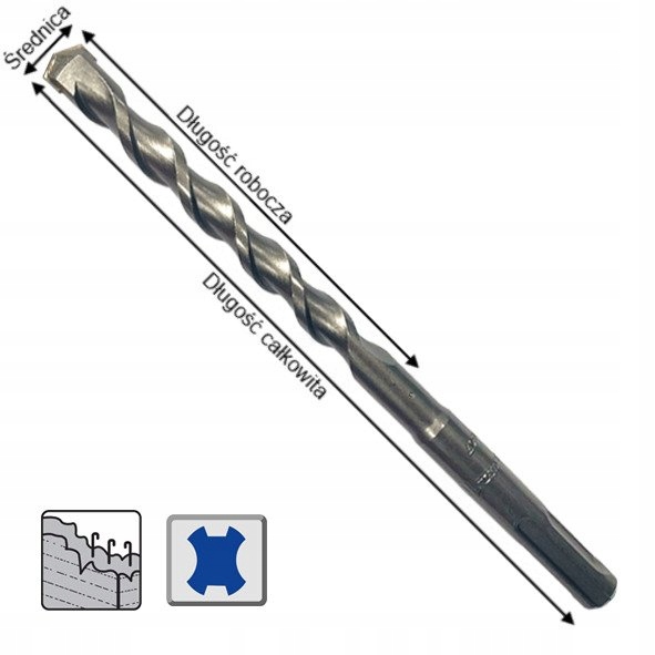 Wiertło SDS-Plus Economy 12x210 mm, MAKITA — 6