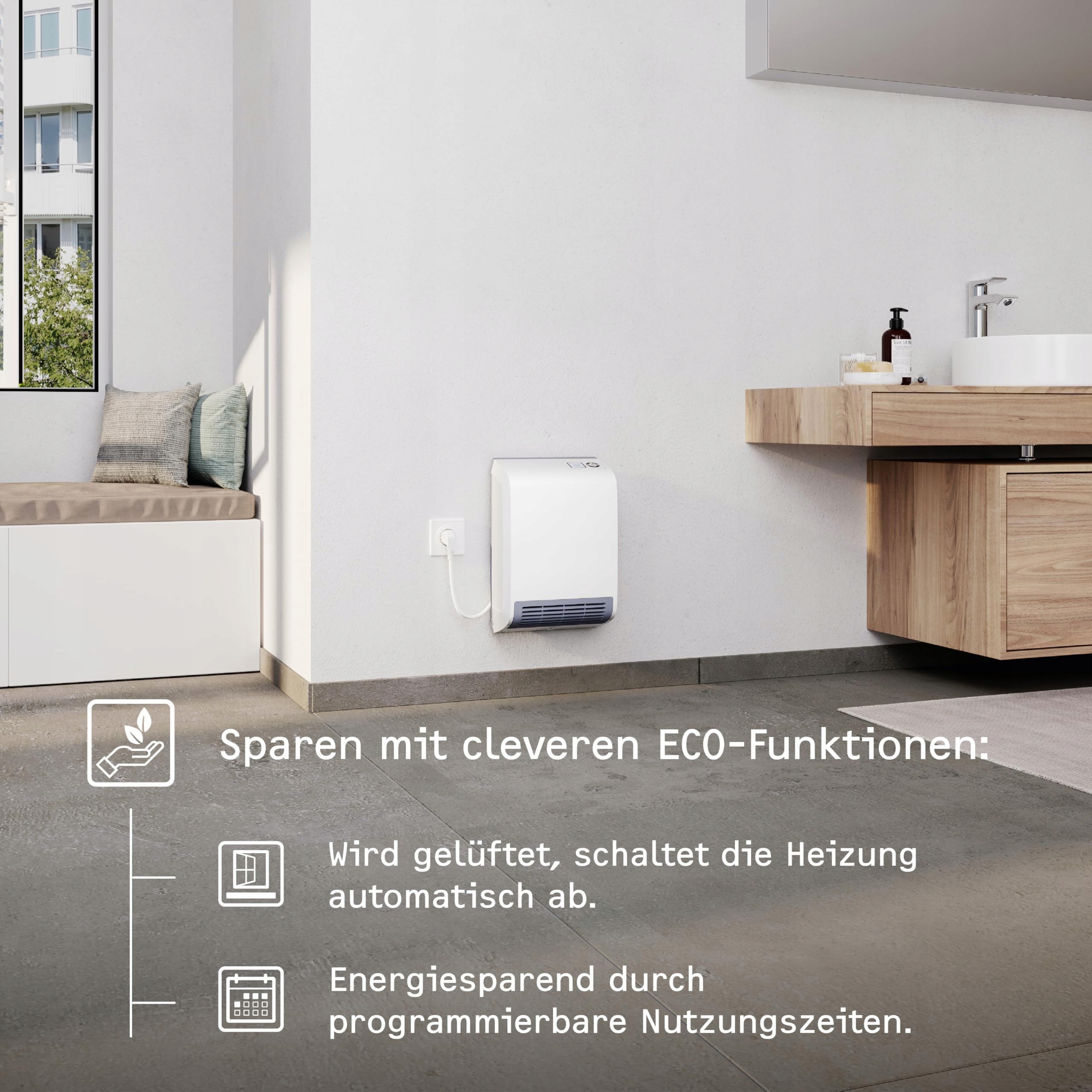 STIEBEL ELTRON CK 20 Trend LCD 2kW Energooszczędny Grzejnik Elektryczny — miniatura 3