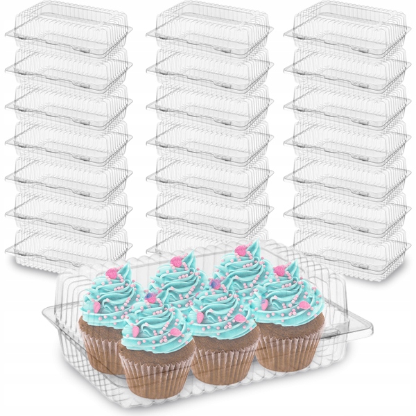 Pojemniki PET przeźroczyste na ciasto 50szt ALI40