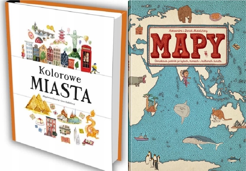 Kolorowe miasta Mapy. Obrazkowa Mizielińska