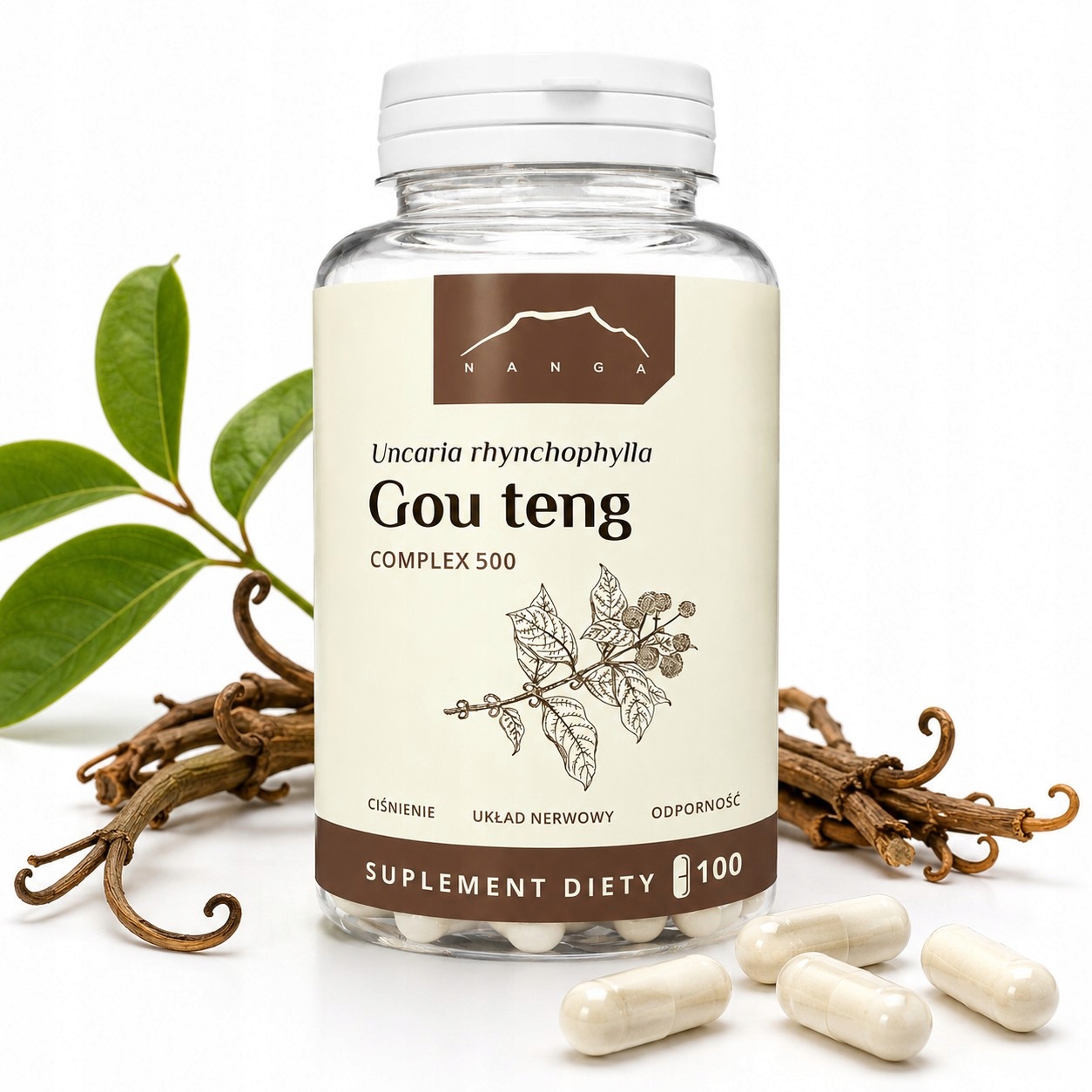 Gou Teng 500 Complex 100 Kaps Uncaria Rhynchophylla 500mg Nanga
