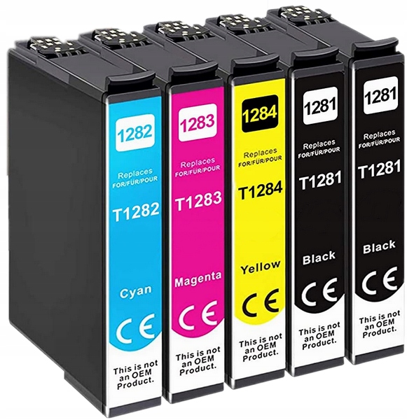 

5x Tusz Do Drukarki Epson Stylus S22 SX125 SX130