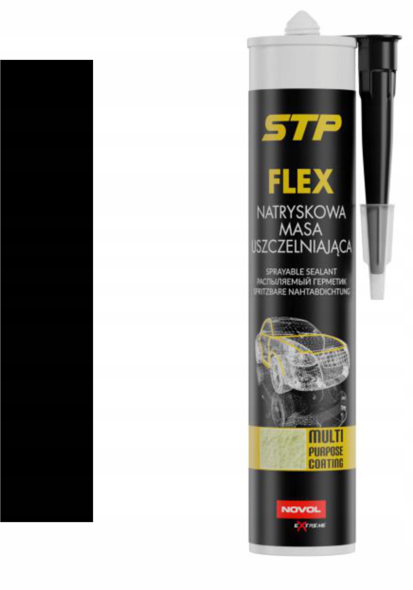 

Novol Stp Flex natryskowa masa 290Ml Czarna
