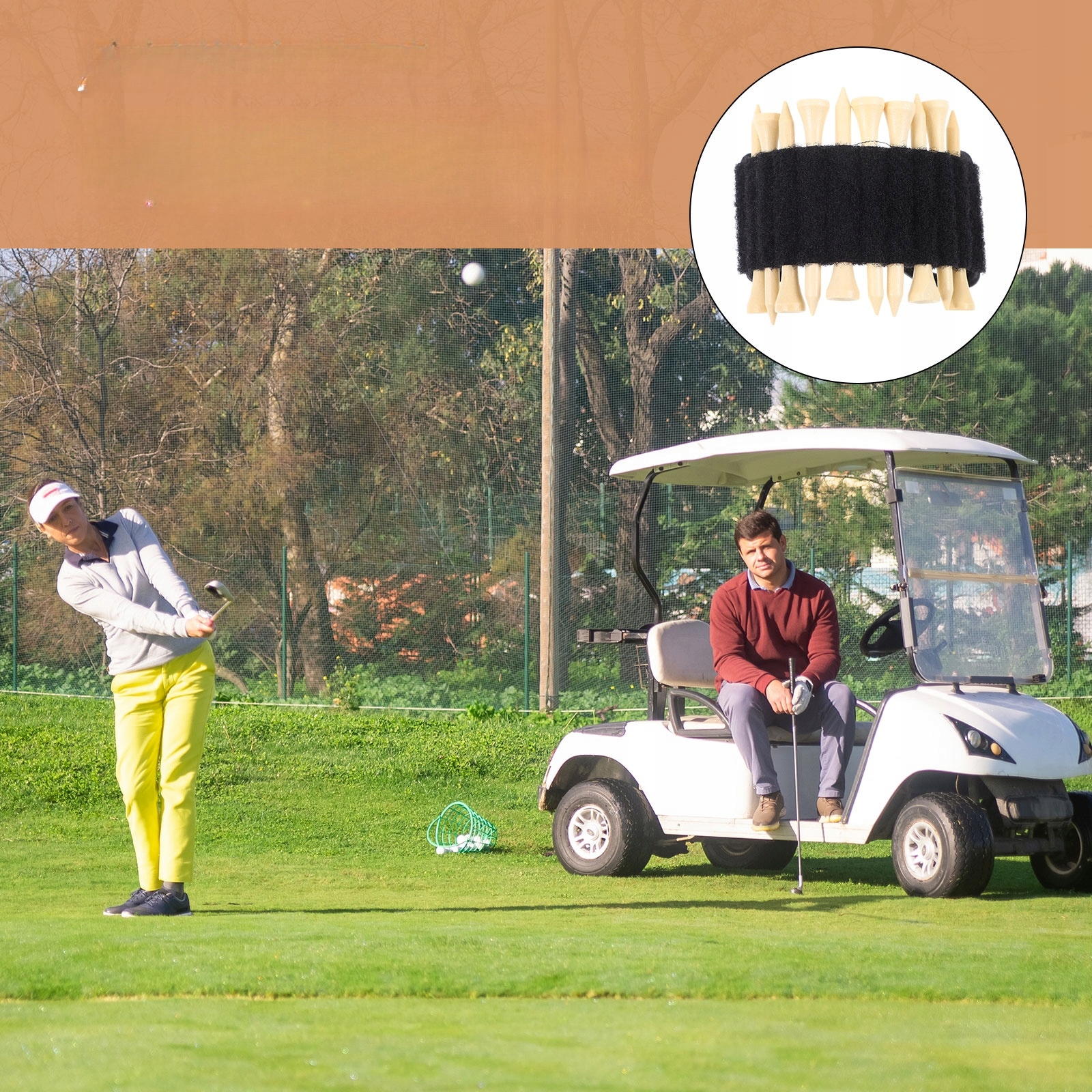 TORBA DO PRZECHOWYWANIA KOŁNIERZY GOLFOWYCH TEE UCHWYT DO GOLFÓW Model 52880211