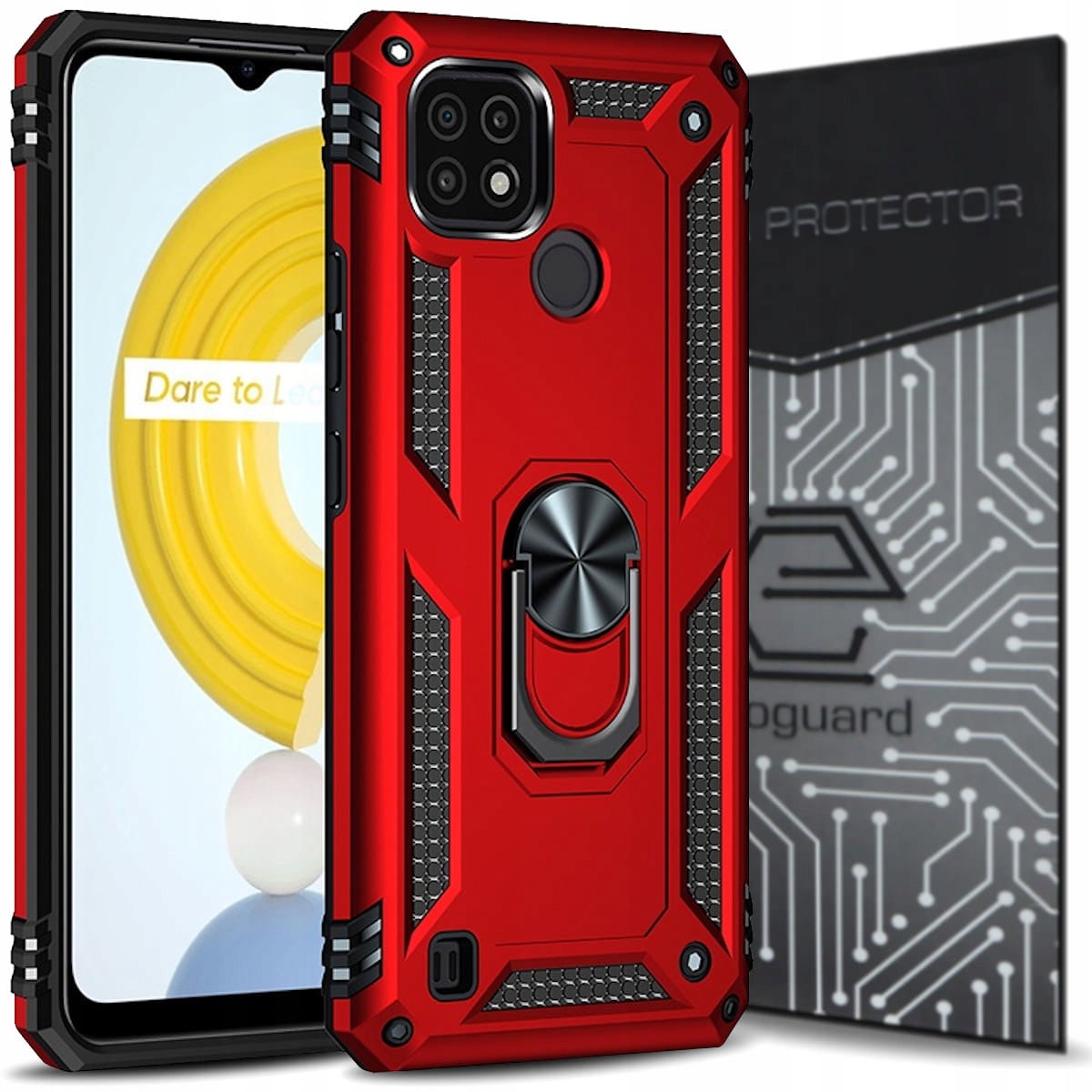

Case Obudowa Etui Pancerne+szkło do Realme C21