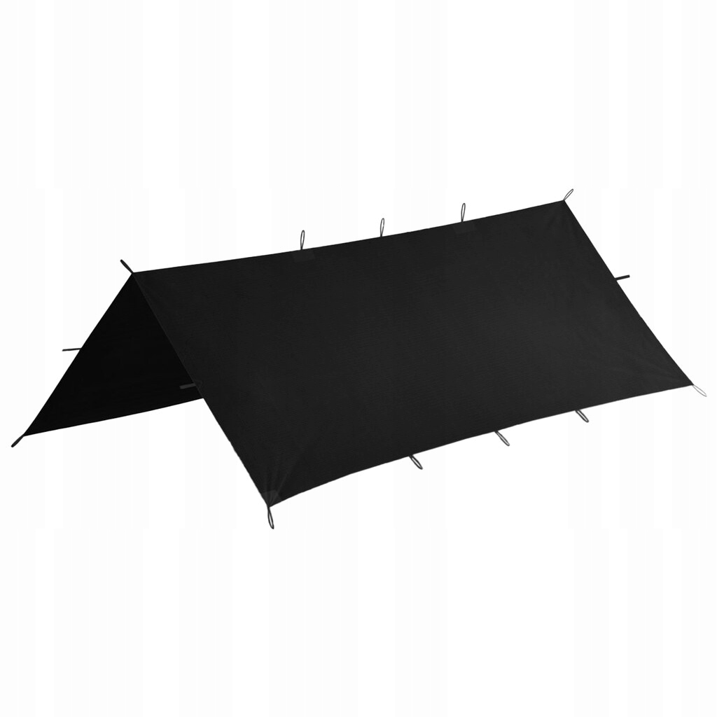 Plachta bivakovací vojenský turistický tarp Helikon Supertarp Small Black