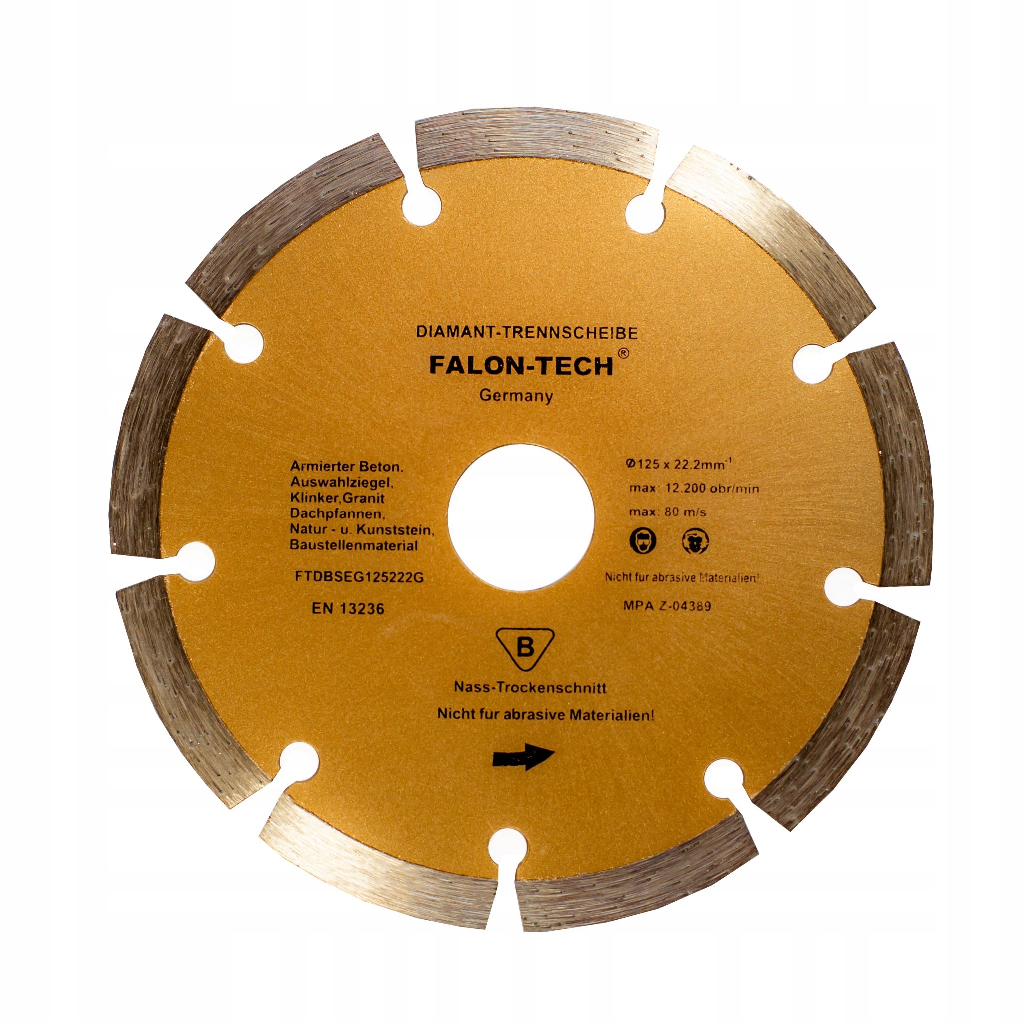 

Tarcza Diamentowa 125 mm x 22,2 mm Segment Ft