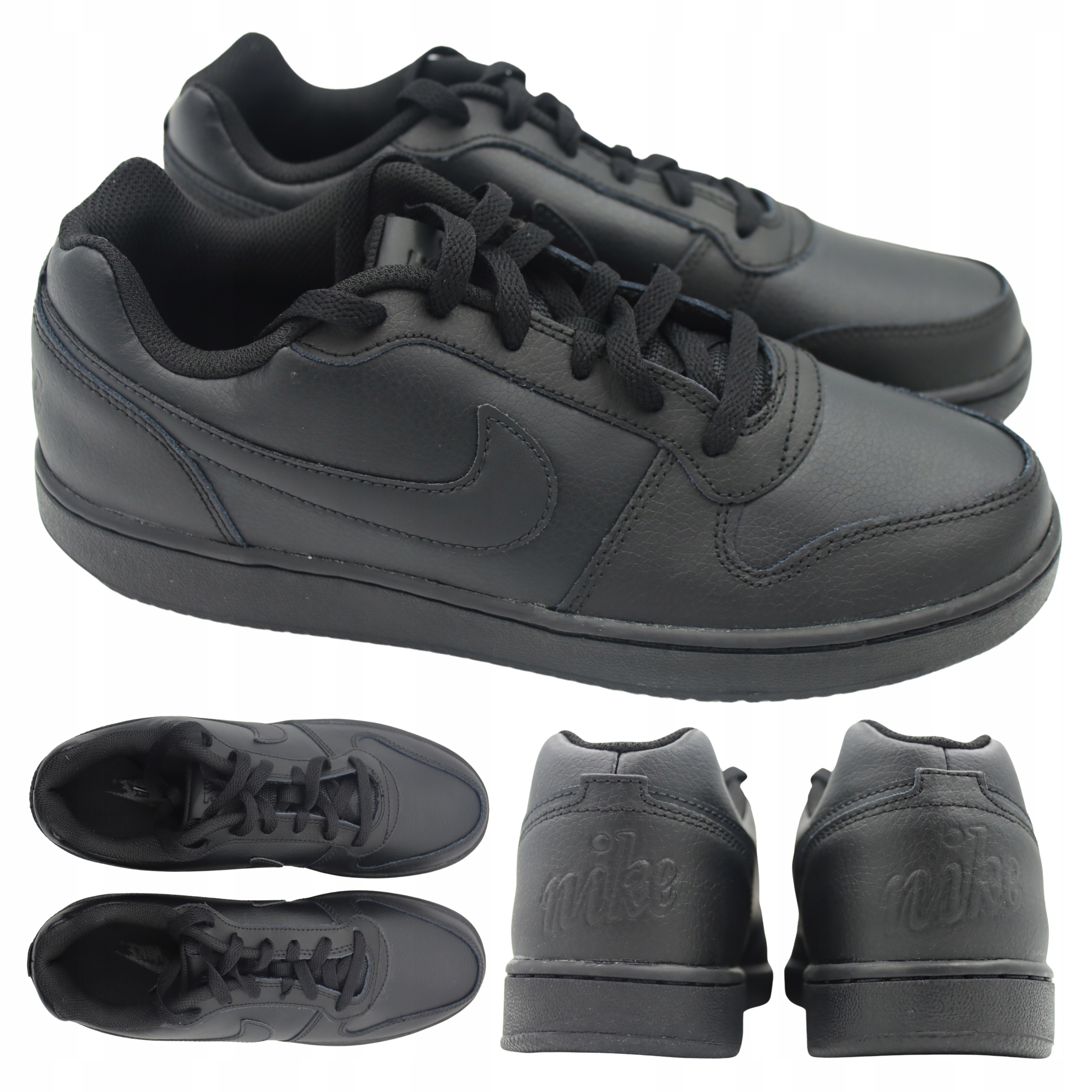 Pánské Sportovní Boty Černé Pohodlné Kůže Nike Ebernon AQ1775 003 vel. 44