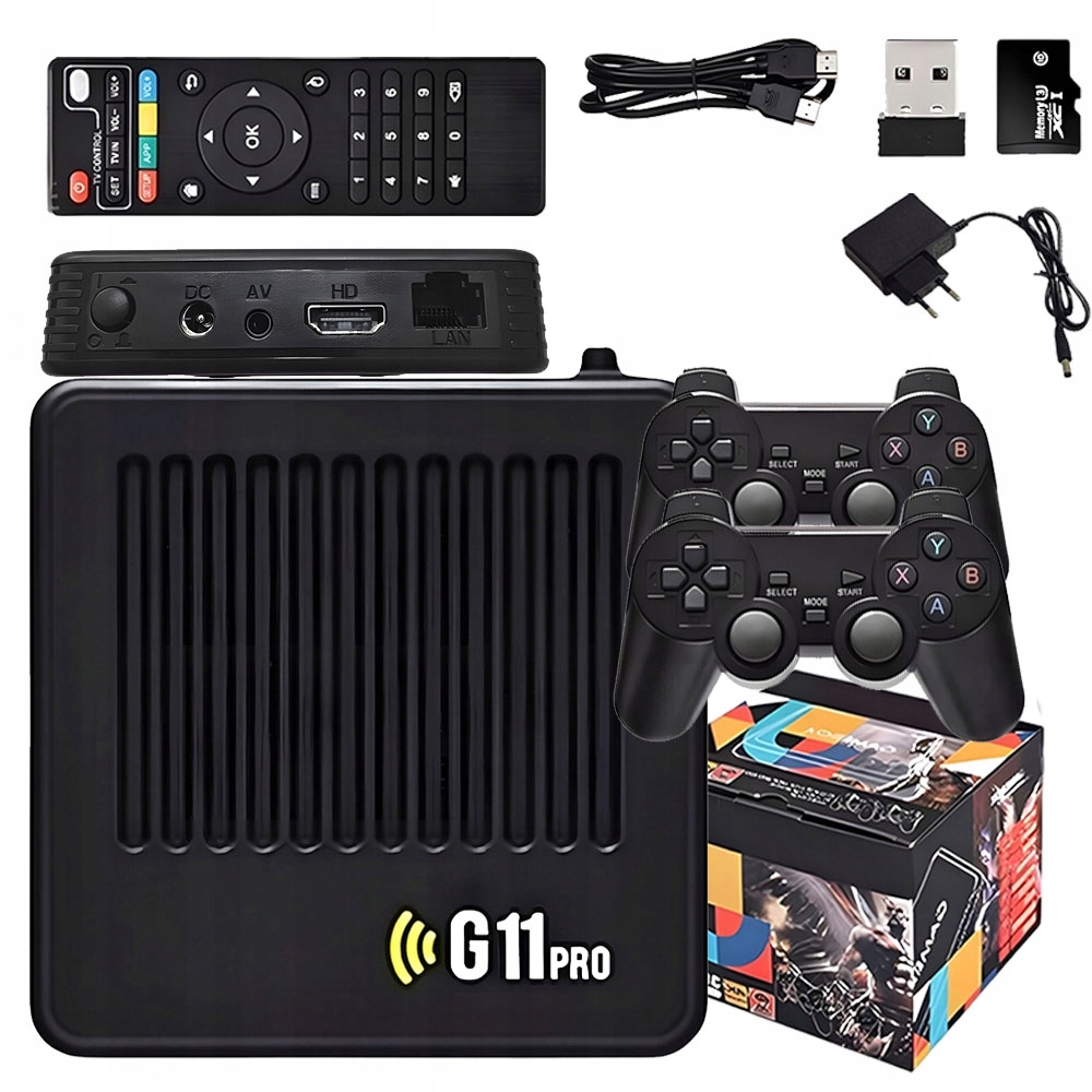 Gra Telewizyjna Konsola Retro G11 Pro 30000GIER 64G 2 Pady