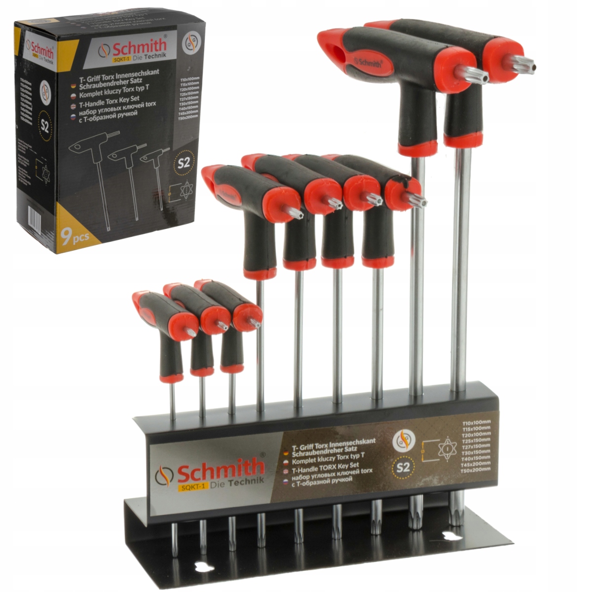 

Klucze Torx Typ T 9el. stal S2
