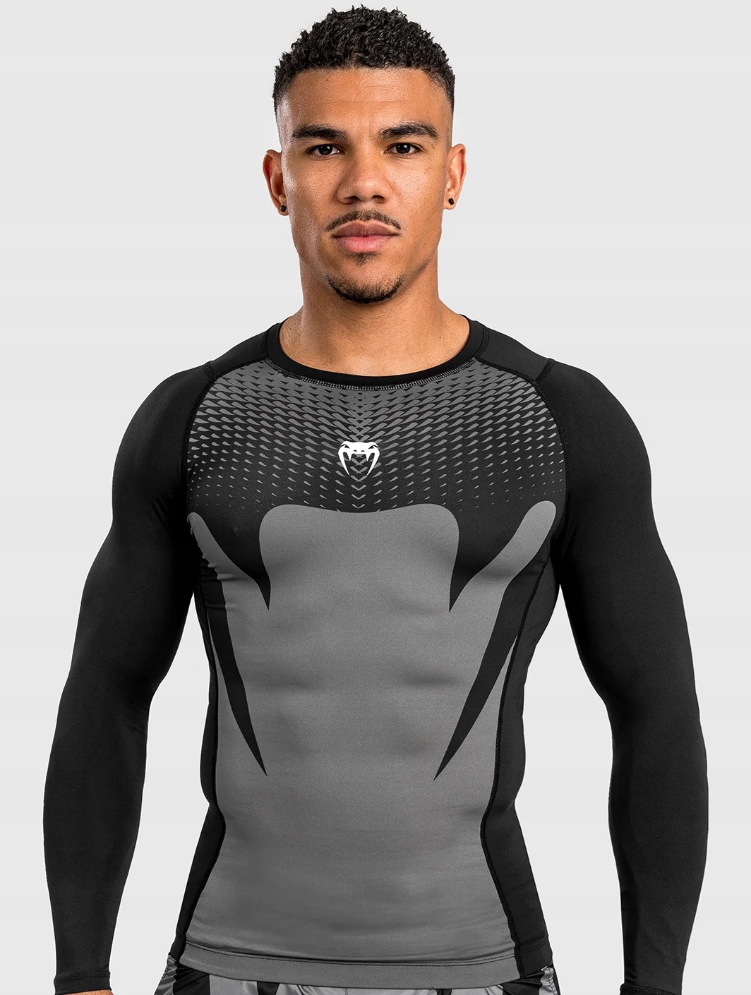 Venum Rashguard Długi Rękaw Long Sleeve Attack Black/Grey L