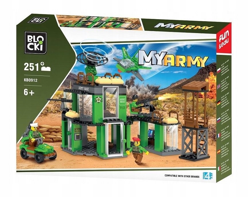 

Klocki Blocki Wojsko Baza Wojskowa 251 el. KB0912