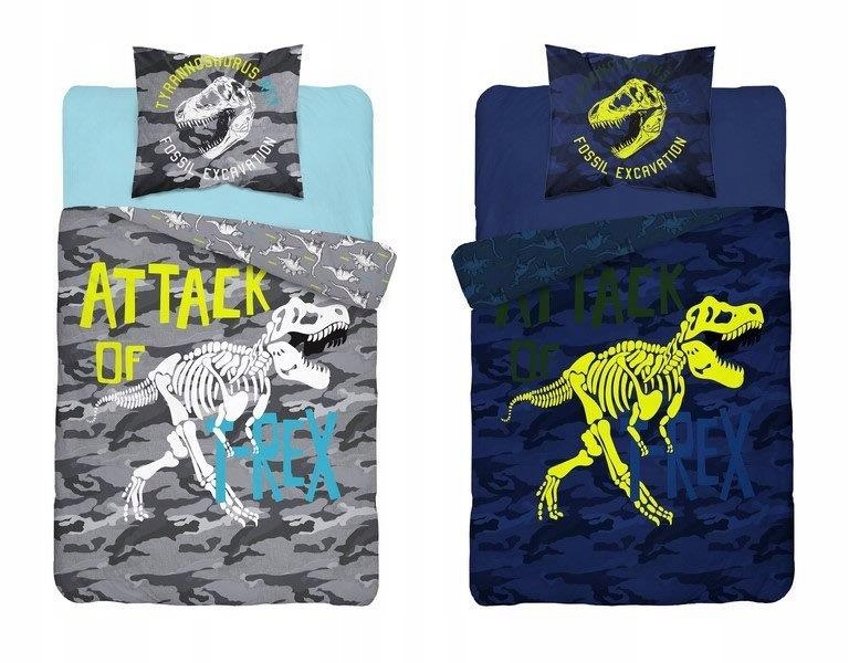 

Pościel Świecąca w ciemności T-rex 160X200 Dino