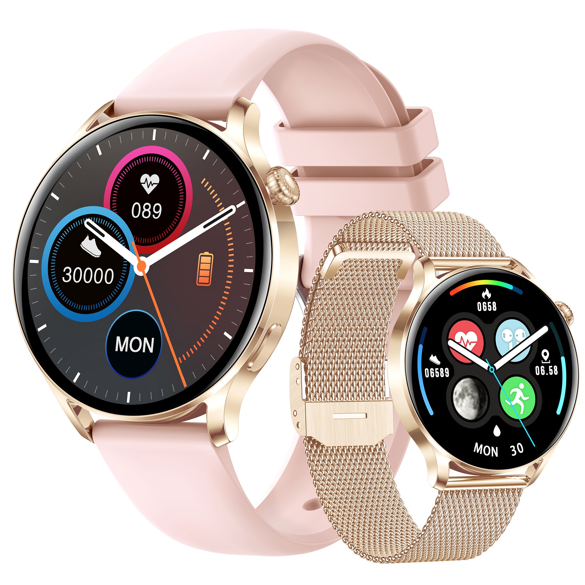 

Smartwatch Zegarek Rozmowy Puls 2 Paski Damski Pl