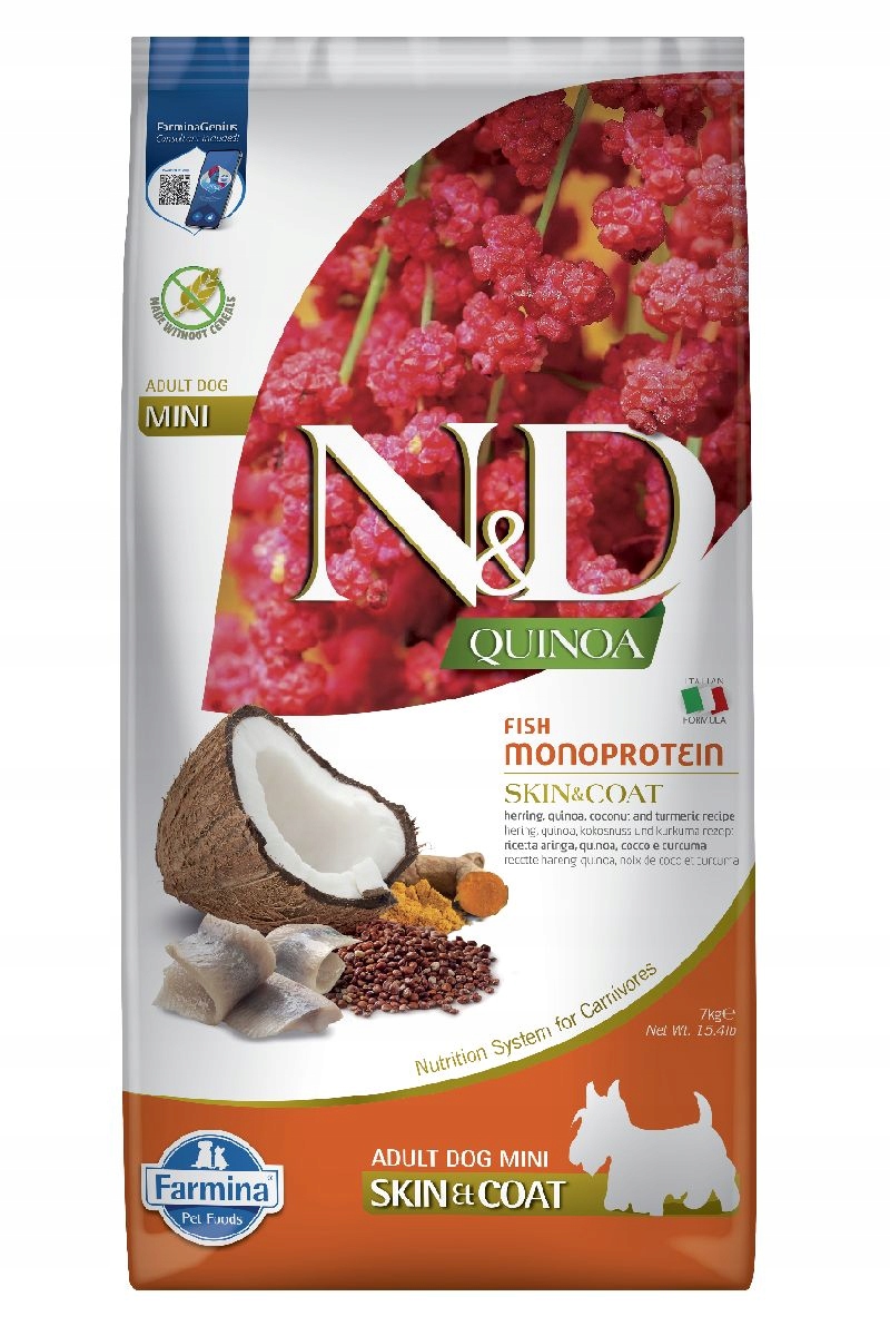 Farmina Dog Quinoa Skin & Coat Adult Mini herring 7 kg