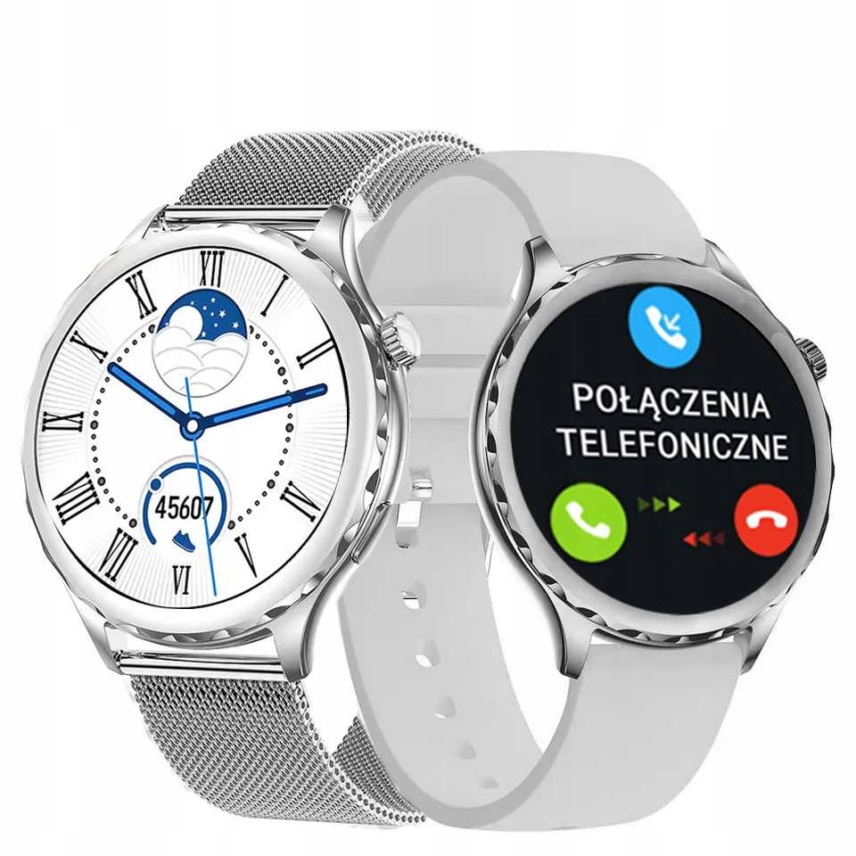 SMARTWATCH ZEGAREK DAMSKI KCAL CIŚNIENIE ROZMOWY BLUETOOTH CALL 360X360 Pojemność akumulatora 210 mAh