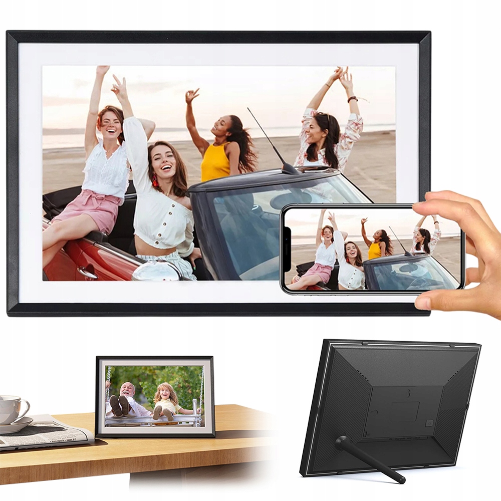 Digitální Rámeček Na Fotografie Frameo 10,1" Wi-fi Vysoká Kvalita Dotyku