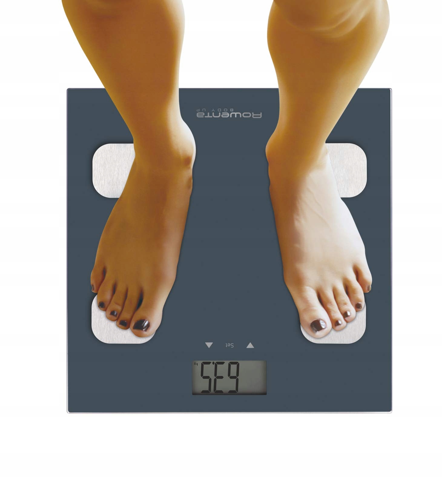 ROWENTA Waga Łazienkowa z Pomiarem Tkanki Tłuszczowej i BMI 150kg — miniatura 2
