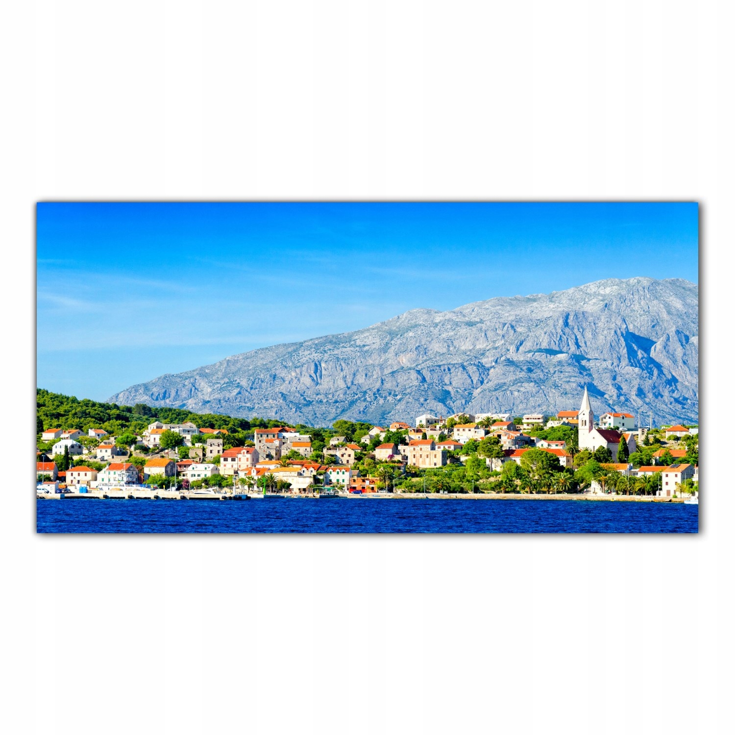 Chorvatsko Ostrov 140x70 Tvrzené sklo do kuchyně