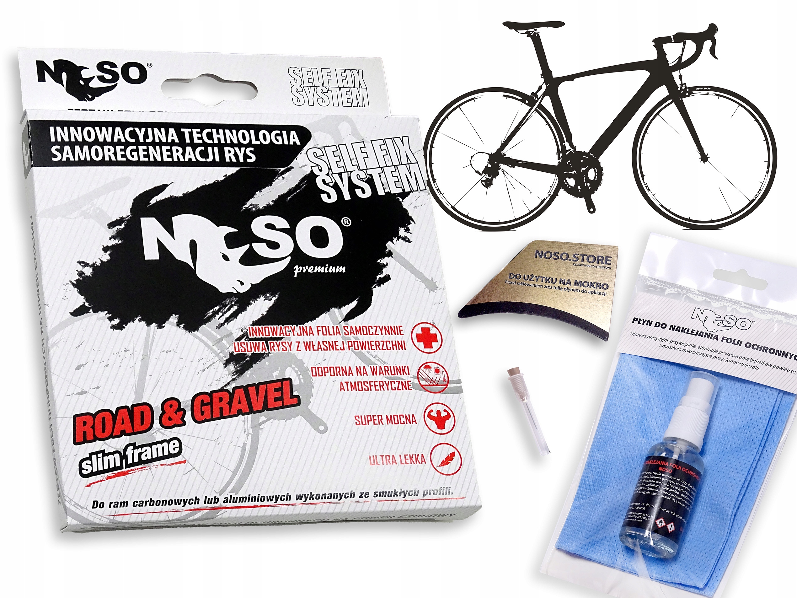 Fólie na Gravel Kolarzówka sada XXL Slim|mat s-reg Ppfu Elite