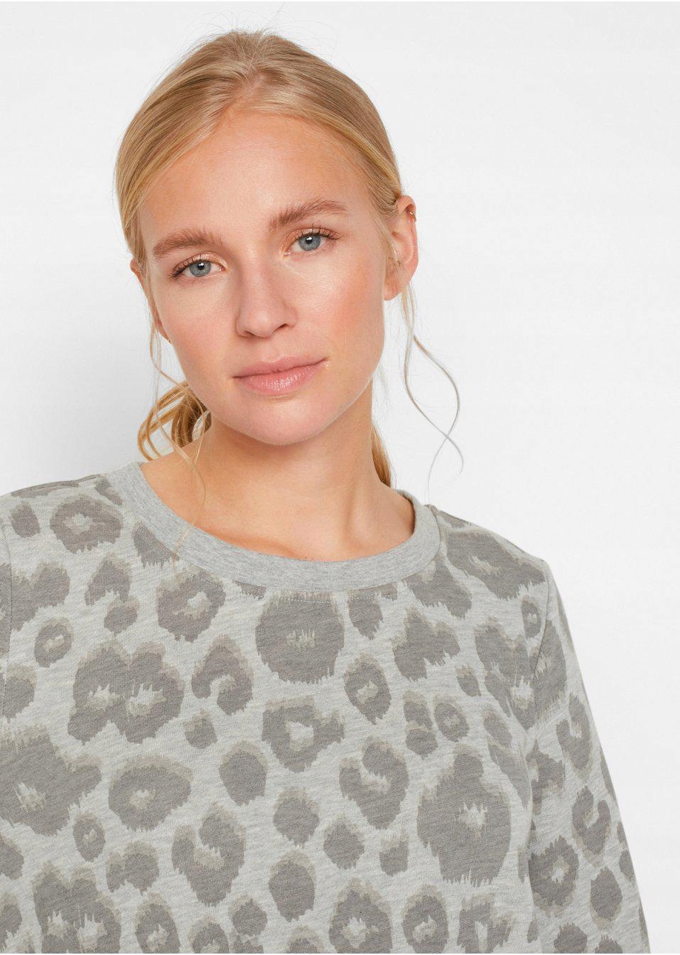 SZARA BLUZA W CĘTKI Bonprix S30 38 Marka Bonprix