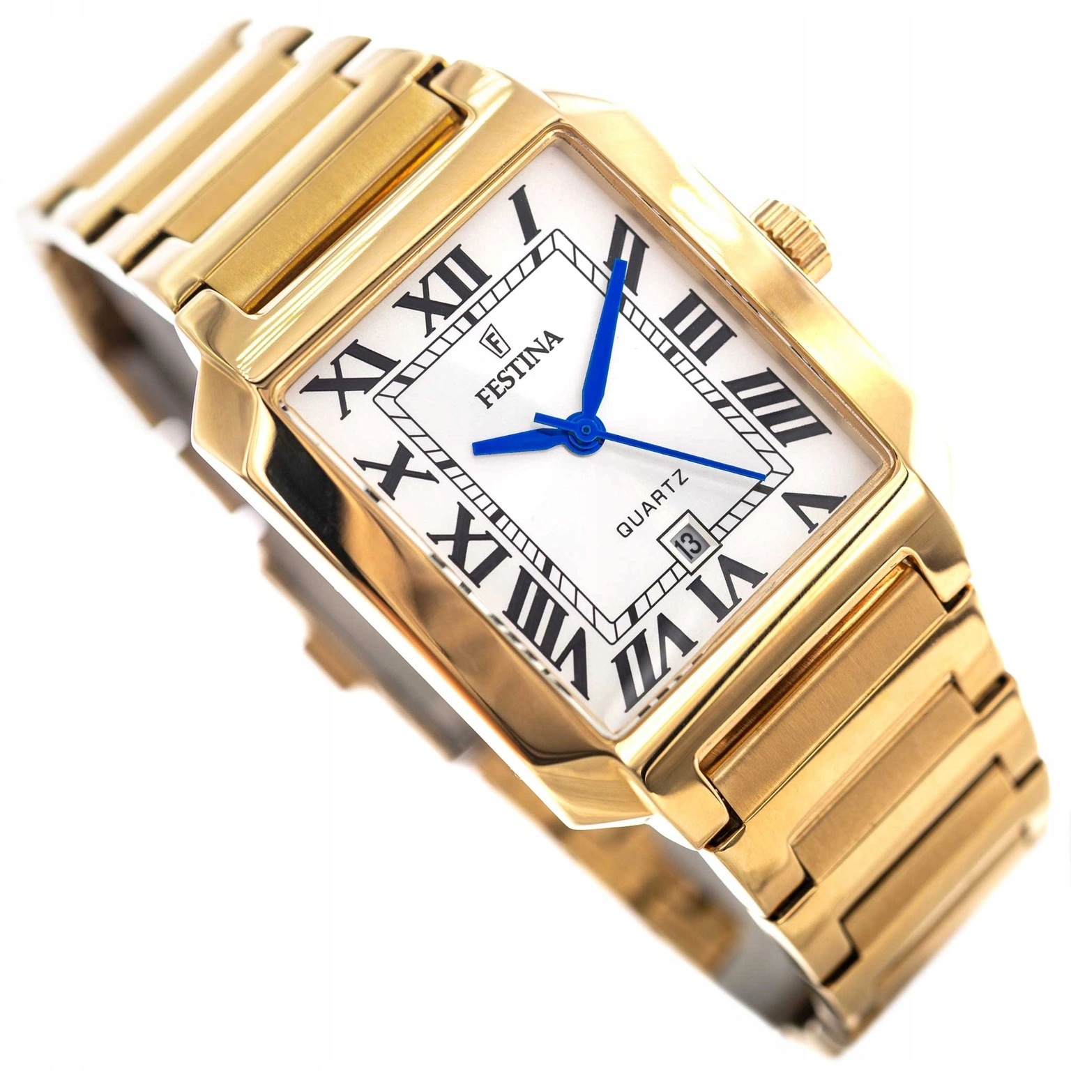 Dámské Hodinky Festina F20680/1 On The Square Zlaté Na Náramku