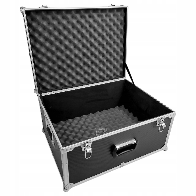 Walizka aluminiowa transportowa 575x435x315 mm 2 pianki faliste