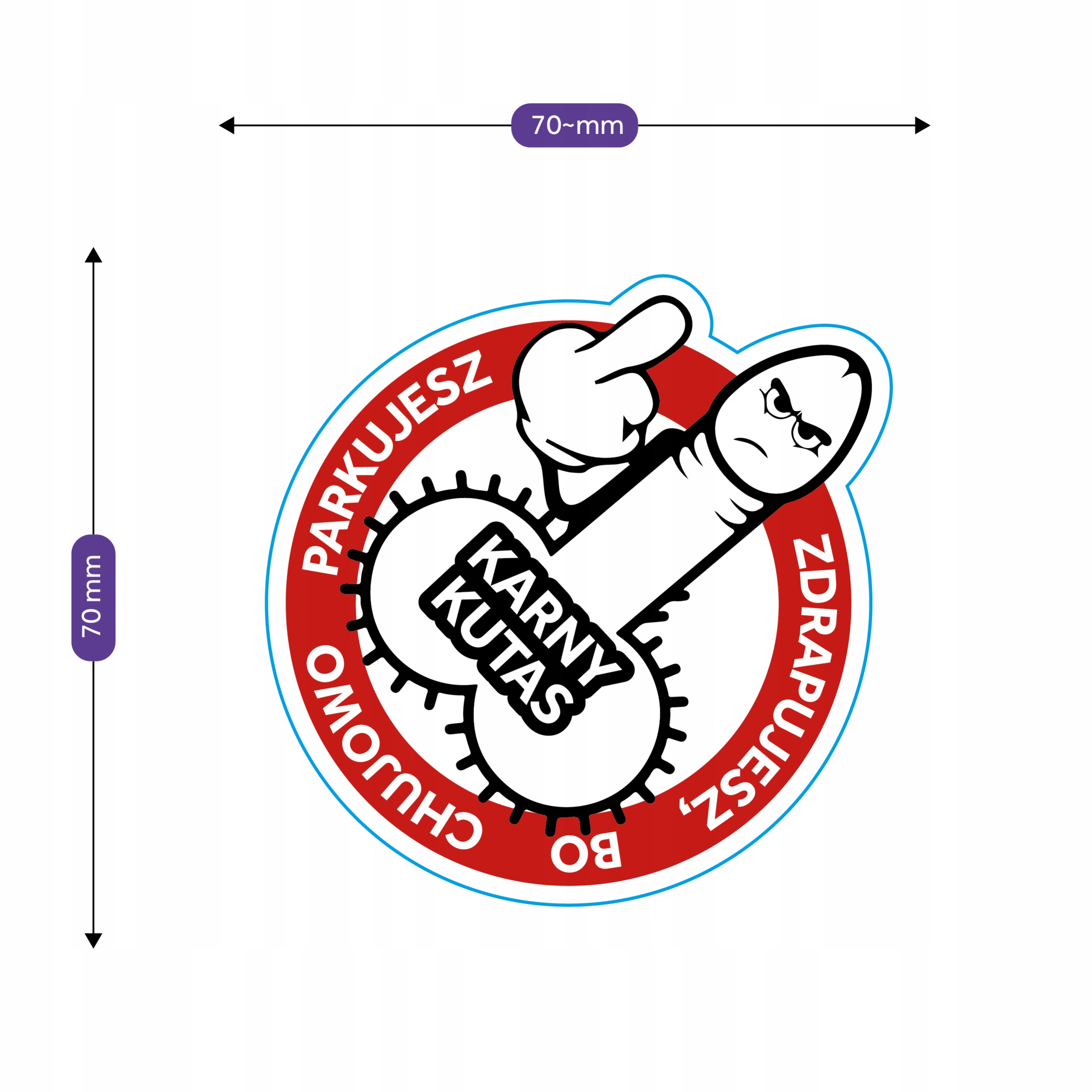 WLEPKI KARNE - extra etykieta wodoodporna 1 SZT Producent Inny