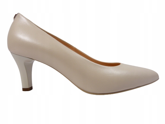 Tělové dámské lodičky na stabilním podpatku s nízkým podpatkem Sala 37